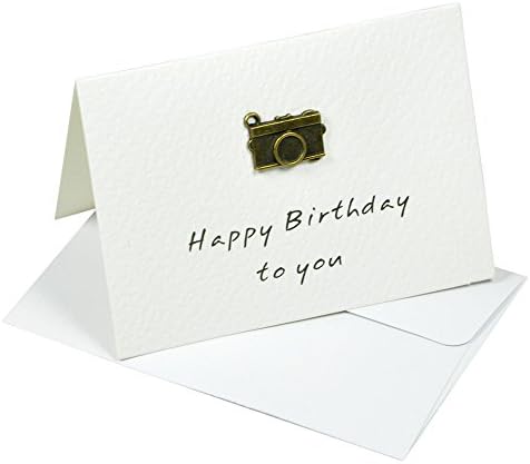 Littfun 5 Assorted Pack The Mascot Mini Greeting Cards for Birtthday Wedding party Decoration Valentine's Day Envelope Gift Card Blank on the Inside (Camera)