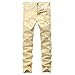 Keybur Men's Ripped Slim Straight fit Broken Hole Tapered Leg Jogger Pants