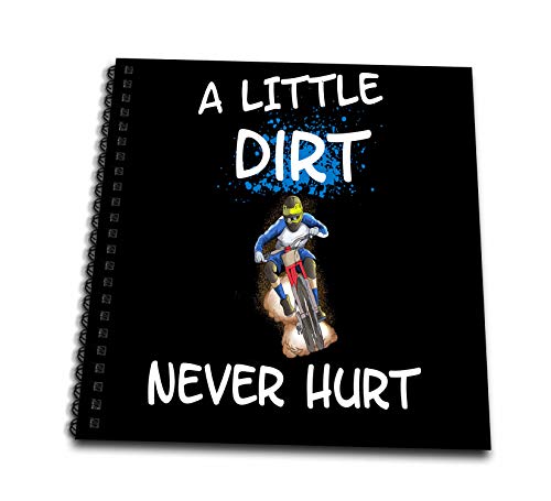 3dRose db_320721_1 A Little Dirt Never Hurt with Motocross Biker Motorcycle-Dra…