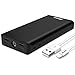 Portable Charger, Bonai 32800mah 5.6A USB Power Bank with Flashlights and 4.0A 10 Hours Fully Charge Compatible With iPhone Samsung Android Phones and Tablets (Include Charging Cord No adapter)- Black