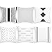 Yastouay Decorative Pillow Covers Set of 6 Modern Pillow Covers Geometric Pillow Covers Simple Strings Pillow Cases Home Decor Cushion Covers for Couch Sofa Bedroom Car (Black White, 18 x 18 Inch)