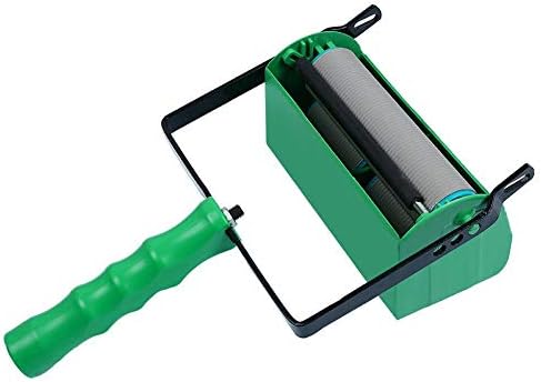 Jocestyle Flowers Pattern Paint Roller Wall Decor Roller Brush Tool (Double Colors)