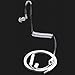 Anti-Radiation FBI Agent Popular Mono Earphones,3.5mm Stereo Acoustic Hollow Air Tube Wired Earpiece Earbuds,Hands-free Headset with Mic and On Off Answer Switch