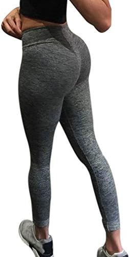 Yoga Pants for Women Ruched Butt Compression Fitness Leggings Butt Lift High Waist Stretchy Workout Running Tights