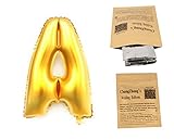 Helium Foil letters balloons ,birthday holidays weddin party supply Golden 40