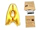 30 Inch Golden Helium Foil balloons Letters A