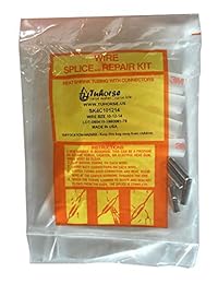 Juego de empalme de bomba de pozo, bomba sumergible 3M 9.84 pies, doble pared por encogimiento de calor y conector de cobre para 4 cables de alambre, # 10 # 12 # 14 AWG por Tuhorse