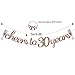 Glittery Rose Gold Cheers to 30 Years Banner for 30th Birthday Wedding Anniversary Party Decorations Supplies | Extra Rose Gold Glittery Circle Dots Garland