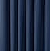 Amazon Basics Room Darkening Blackout Window Curtain with Rod Pocket and Tie Back, 42 x 63 Inches, Navy - Set of 2