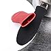 BoomYou Silicone Hot Handle Cover / Heat Protecting Silicone Hot Handle Holder, Red and Black, 4 Packs