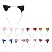 EBTOYS Cat Ears Headband Hair Hoops Glitter Hairband Headwear for Daily and Party Favors Costume Accessories (Black)