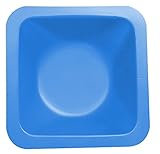 Heathrow Scientific HS1421B Standard Weighing Boat, Polystyrene, Medium, 85 mm L x 85 mm W x 24 mm D, Blue (Pack of 500)