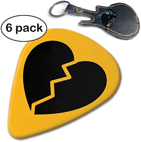 Lil-Peep 351 Shape Classic Picks (6 Pack) For Electric Guitar, Acoustic Guitar, Mandolin And Bass