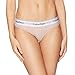 Calvin Klein Women's Modern Cotton Thong, Nymph's Thigh, XL