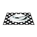 Yochoice Hipster Colorful Spot Black White Polka Dot Circle Placemat Plate Holder Set of 4, Stylish Polyester Table Place Mats Protector for Kitchen Dining Room 12