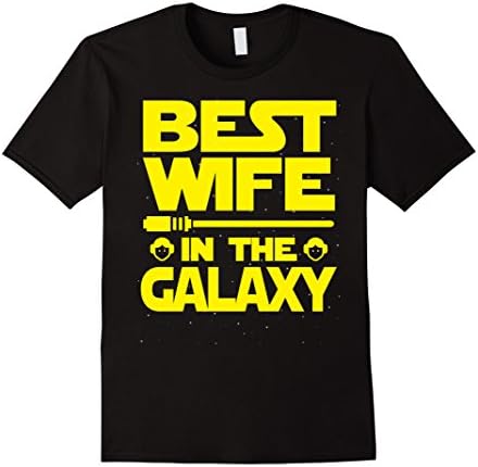 Men's Best Wife In The Galaxy T Shirt Large Black