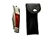 Valtev Pocket knife, Folding Hunting French Style, Quality Wood and Stainless Steel Handle, Locking Blade, with Sturdy Nylon Pouch