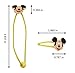 Finex Colorful Hair Accessories SET - Mickey Mouse Minnie Mouse Daisy Duck Hair Clips & Hair Ties Set with Minnie Mouse Pouch