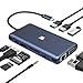 USB C Hub, USB C Adapter, Tiergrade 10 in 1 Type C Adapter,USB-C PD 3.0 with 4K HDMI, RJ45 Ethernet, USB 3.0 Ports, TF/SD Card Reader, VGA, Audio Mic Port for MacBook and Other Type-C Laptops111