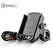 Rydonair Motorcycle Phone Mount with QC 3.0 USB Charger Socket Motorcycle Handlebar Mount Compatible with Samsung iPhone etc.