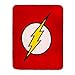 JPI Fleece Throw Blanket - The Flash Logo - Lightweight Faux Fur Fleece Blanket Large 50