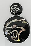 Dodge Challenger HELLCAT Logo Domed Emblem For Fuel Door