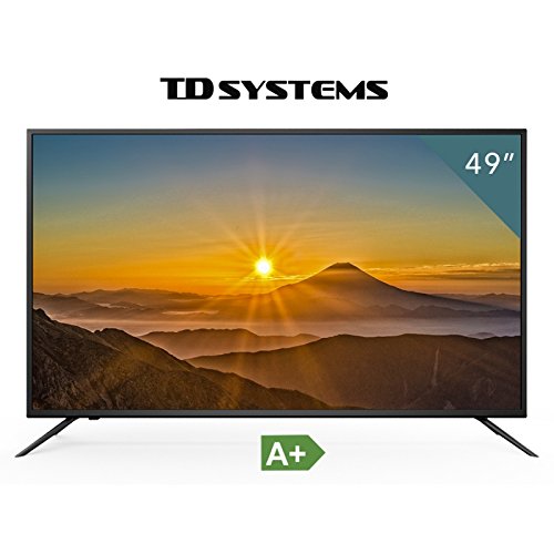 Televisores Led 49 Pulgadas UHD 4K TD Systems K49DLM8U. Resolución Ultra HD 4K, 3x HDMI, VGA, USB Reproductor y Grabador, Tv Led TDT HD DVB-T2