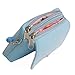 Aligle Little Girl Beauty Set Plush Flower Handbag + 2 Hair Clip + Necklace and Bracelet（Blue