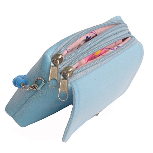 image for Aligle Cute Little Girl Fashionable Beauty Set Plush 3D Flower Handbag