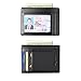 Mens RFID Blocking Slim Front Pocket Wallet Thin Leather Credit Card Holder(Black)