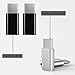 USB C Adapter, Typesee Type C to Micro USB Adapter (4-Pack) Hi-Speed Data Syncing and Charging Works with MacBook ChromeBook Pixel Nexus 5X Nexus 6P Galaxy S8/S8 Plus and More (Black & Silver)