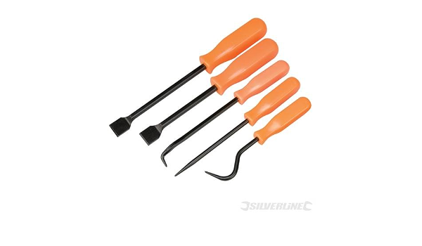 Herramientas de mecánica automotriz. Juego de 5 piezas de espátula y  removedor – juego de 5 piezas de acero y mango de plástico. Incluye 2 x  Rasquetas multifunción de 210 mm y