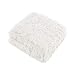 Comfort Spaces Shaggy Fur Throw, 50x60, Ivory