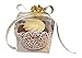 25 PCS Clear Plastic Tuck Top PVC Cupcake Wedding Party Boxes (3x3x3)