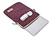 Kinmac 360° Protective Vertical Style Laptop Sleeve Case Bag with Pocket for MacBook Pro 14 inch and 14 inch-14.4 inch Screen Laptop (Wine Red Canvas)
