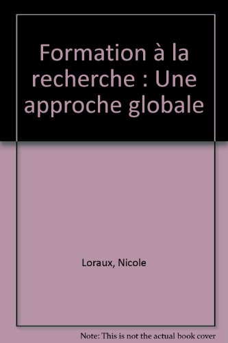 Formation à la recherche