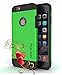 iPhone 6 Case-Cover 4.7 Inch+Tempered Glass Protector, Best for Apple Phone Cases-Heavy Duty Shock Absorbing TPU-Ultra Protective Skin-Seamless-Green