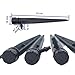 QMOEH Drip Emitters + Support Stakes (50 + 50pcs) Perfect for 4mm / 7mm Tube, Adjustable 360 Degree Water Flow Drip Irrigation System for Flower Beds, Vegetable Gardens, Herbs Gardens.