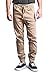 Victorious Mens Twill Jogger Pants (Large, Wheat)