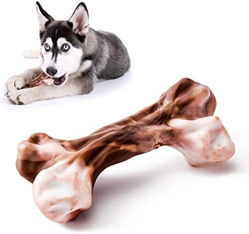 WWVVPET Dog Chew Toys for Aggressive Chewers with Bacon Scent,Indestructible Dog Chew Bone,Safe Durable Dog Stick Chew Toy for Tooth Cleaning Resistant Toothbrush for Small/Medium/Large Breed Dogs