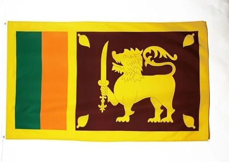 Amazon Com Az Flag Sri Lanka Flag 5 X 8 Sri Lankan Big Flags 150 X 250 Cm Banner 5x8 Ft Garden Outdoor