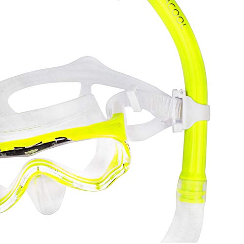 image for WACOOL Snorkeling Snorkel Package Set for Kids Youth Junior, Anti-Fog 