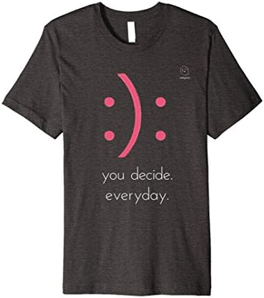Mens smile - you decide T-shirt I Day power I Gift XL Dark Heather