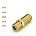 Mediabridge F81 Splice Connector - 3GHz F-Type Coax Cable Extension - Gold-Plated - 5 Pack - (CONN-F81G-5PK) primary