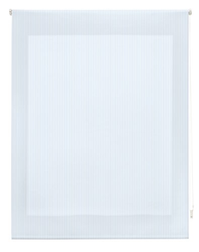 blindecor Stripes Roller, Fabric, Blue, 110 x 180 cm