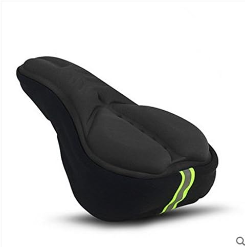 Bicycling Bike Gel Seat Cover Cushion Bicycle Saddle Cover(Black-2)