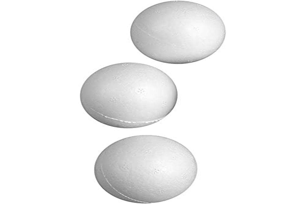Creativ 100263 Ball, D: 5 cm, polystyrene, 50 pcs, white