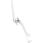 Speedway Motors Chrome Spoon Accelerator Throttle Pedal with Adjustable Splined Pivot Arm, Steel Construction, Universal Firewall Mount with Multi-Hole Cable Attachment