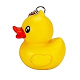 Chenkaiyang Yellow Rubber Duck Key Chain with LED Light and Sound Keychain Bag Ornaments