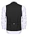 Coofandy Men's Suit Vest Slim Fit Casual Skinny Dress Waistcoat